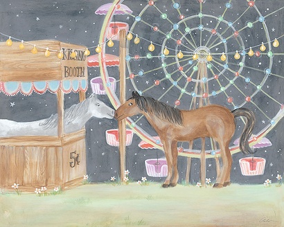 30 x 24 Horses at the Kissing Booth (IBG)