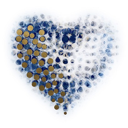 24 x 24 Dotted Heart (GG)