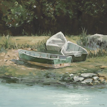 40 x 40 Three Rowboats (IBG)