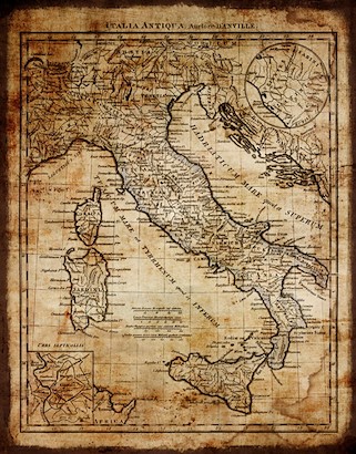 47 X 60 Antique Map of Italy I (IBG)