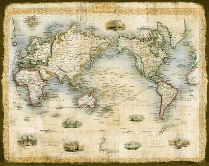68 X 54 Early World Map (IBG)