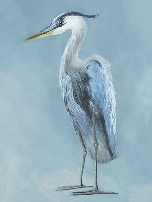 30 x 40 Heron in Blue II (IBG)