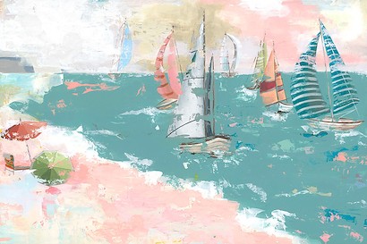60 x 40 Bubblegum Beach II (HE-T)