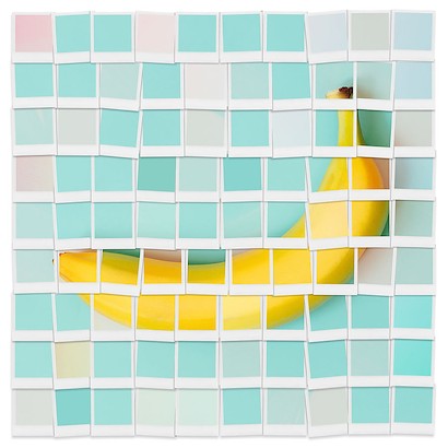 40 x 40 Polaroid Collage Banana (IBG)