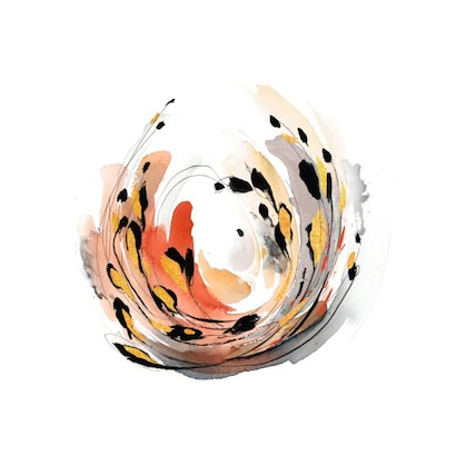 36 x 36 Flower Nest I (Gilded Gold) (GG)