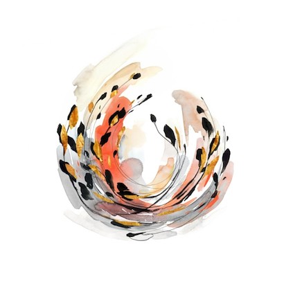 36 x 36 Flower Nest II (Gilded Gold) (GG)