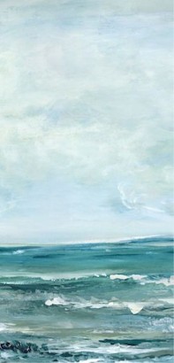 24 x 50 Ocean Front II (Hand Embellishment Pearl) (HE)