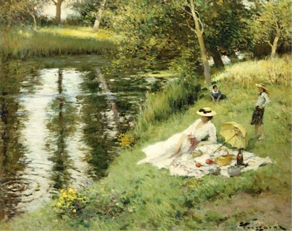 50 x 40 Picnic on the Riverbank (IBG)