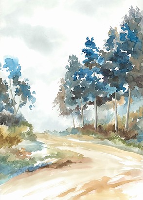 24 x 32 A Stroll through the Woods III (IBG)