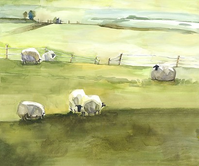 36 x 30 Silent Sheep I (IBG)