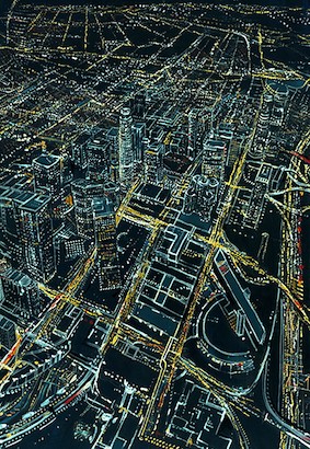 40 x 58 Leaving Los Angeles (MT)