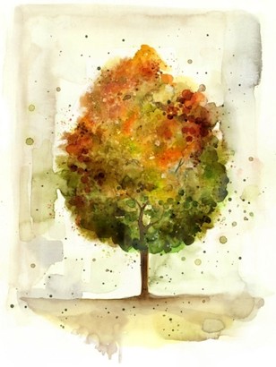 24 x 32 Vivid Tree III (IBG)
