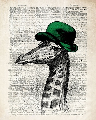 24 x 30 Hipster Giraffe (IBG)