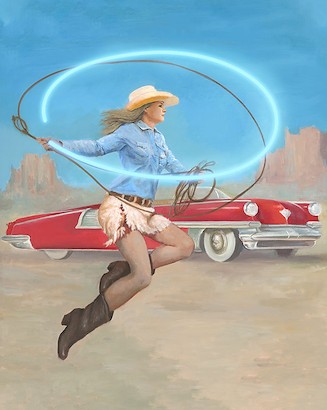 40 x 50 The Modern Cowgirl I (IBG)