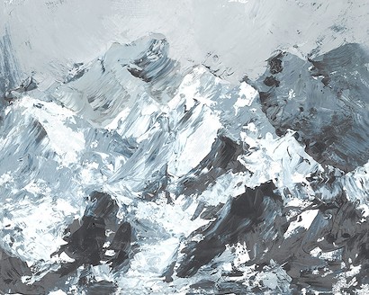30 x 24 Over the Cold Mountains III (HE-T)
