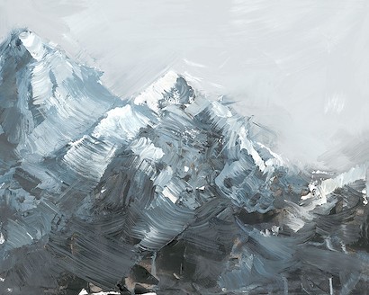 30 x 24 Over the Cold Mountains IV (HE-T)