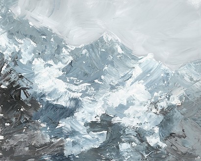 30 x 24 Over the Cold Mountains V (HE-T)
