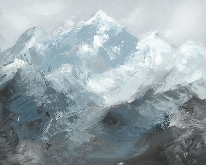 30 x 24 Over the Cold Mountains VI (HE-T)