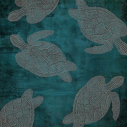 24 x 24 Rivets and Turquoise IV (IBG)