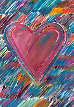 30 x 43 Colorful Heart (IBG)