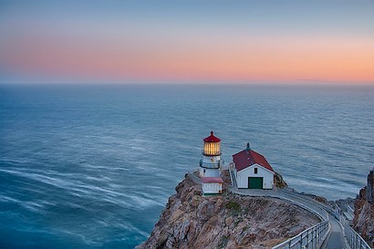 54 x 36 Dusk at Point Reyes Lighthouse (IBG)