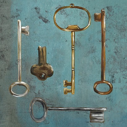 24 X 24 Antique Keys III (IBG)