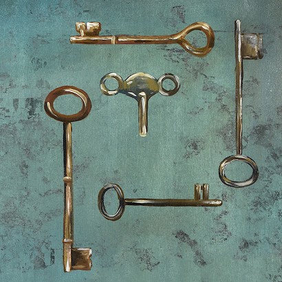 24 X 24 Antique Keys IV (IBG)