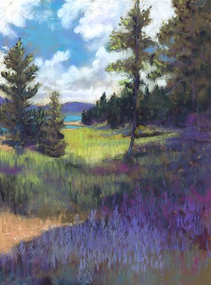 36 x 38 Purple Lupine Meadow (IBG)