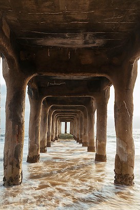 24 x 36 Manhattan Beach Pier IV (IBG)