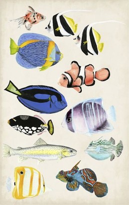 24 x 38 Antique Aquarium II (IBG)