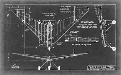 38 x 24 Aeronautic Blueprint V (IBG)