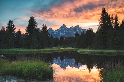 60 x 40 Teton Sunset (IBG)