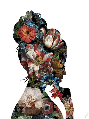 30 x 40 Floral Reflection I (IBG)