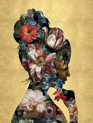 30 x 40 Floral Reflection II (GG)