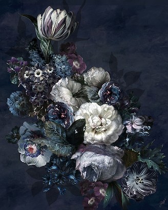 40 x 50 Delft Blooms I (IBG)