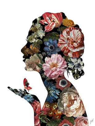 30 x 40 Floral Reflection IV (IBG)