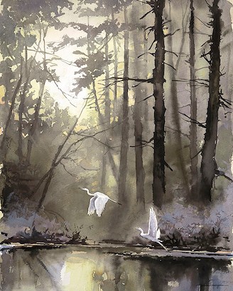 40 x 50 Morning Flight (IBG)