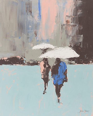 40 x 50 Downtown in the Rain (IBG)