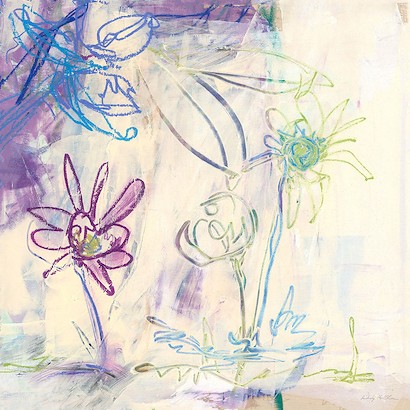24 x 24 Floral on Wood I (IBG)