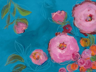 40 x 30 Pink Fireworks IV (IBG)