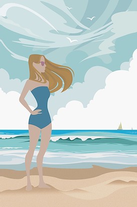 24 x 36 Ocean’s Calling I (IBG)