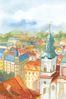 24 x 36 My Lovely Town III (IBG)
