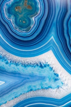 24 x 36 Spectrum of Blue Agate IV (IBG)