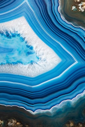 24 x 36 Spectrum of Blue Agate V (IBG)