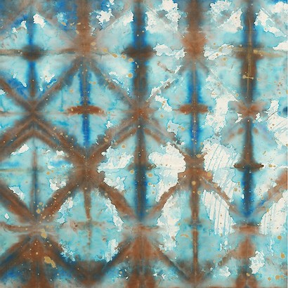 30 x 30 Aquarelle Bleue I (IBG)