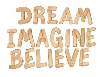 32 x 24 Dream Imagine Believe (IBG)