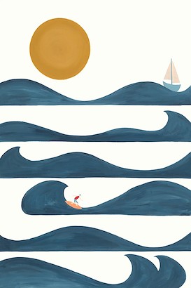 24 x 36 Wake of Water II (IBG)