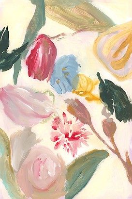 24 x 36 Dancing Flowers IV (IBG)
