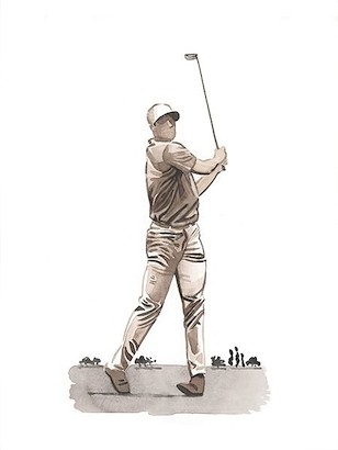 18 x 22 Hitting the Links I (GF)