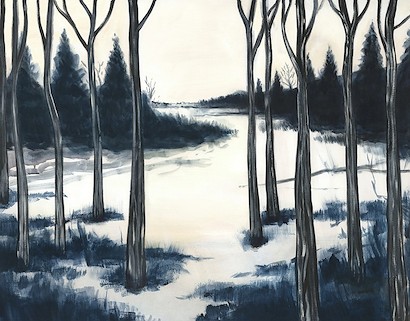 60 x 47 Arboreal Snow (IBG)